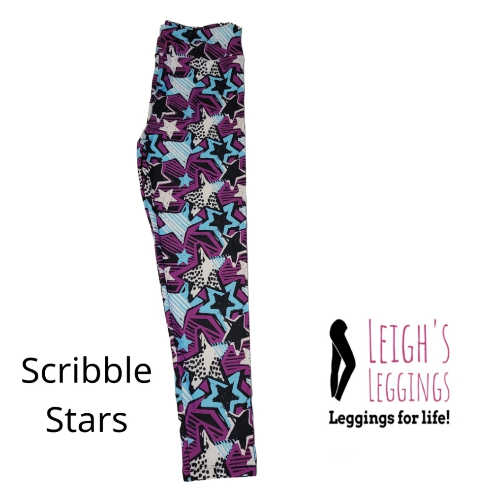 Scribble Stars Leggings